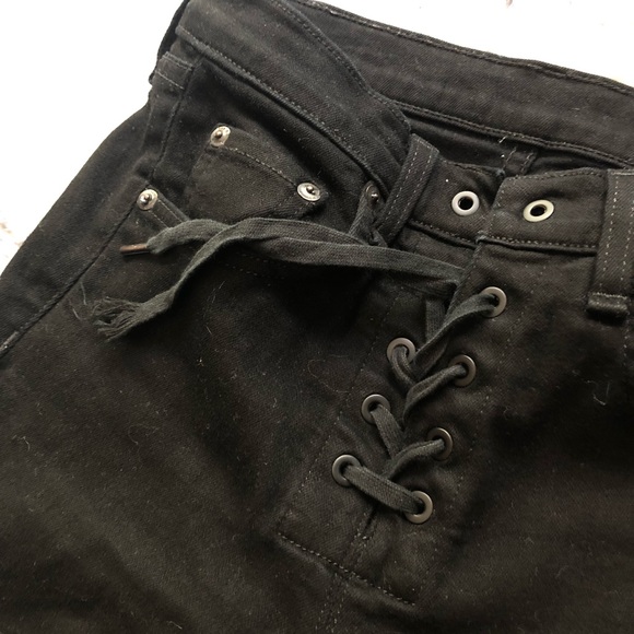 Rag & Bone black lace jeans - Picture 3 of 5
